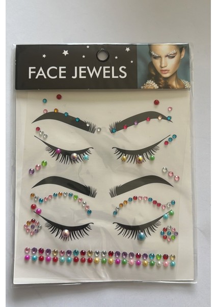 Face Gems Yüz Süsleme Taşı Vücut Kristali Model 20