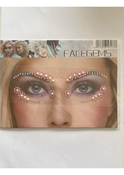 Face Gems Yüz Süsleme Taşı Vücut Kristali Model 25