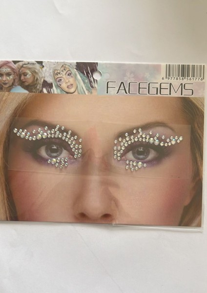 Face Gems Yüz Süsleme Taşı Vücut Kristali Model 28