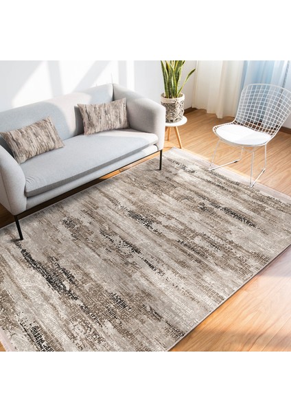 Krem Zeminde Kilim Motifli Örgü Desenli Eskitme Motifli Vintage Salon & Oturma Odası Dış Mekan & Outdoor Dijital Baskılı Makinede Yıkanabilir Kaymaz Taban Saçaklı Halı modelleri