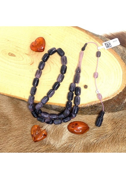 Eski Katalin Gri Hareli Beyzi Model Tesbih