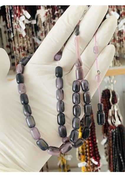 Eski Katalin Gri Hareli Beyzi Model Tesbih indirimleri