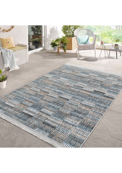 Eskitme Zeminde Kilim Motifli Örgü Desenli Eskitme Motifli Vintage Koridor & Antre Dış Mekan & Outdoor Dijital Baskılı Makinede Yıkanabilir Kaymaz Taban Saçaklı Halı