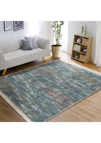 Çok Renkli Zeminde Eskitme Motifli Sulu Boya Desenli Eskitme Motifli Klasik Salon & Oturma Odası Dış Mekan & Outdoor Dijital Baskılı Makinede Yıkanabilir Kaymaz Taban Saçaklı Halı indirimleri