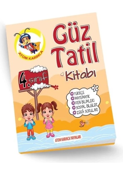 Orka Çocuk Yayınları 4.sınıf Güz Tatil Kitabı