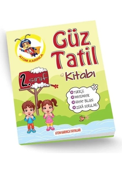 Atom Karınca Yayınları Orka Çocuk Yayınları  2.sınıf Güz Tatil Kitabı