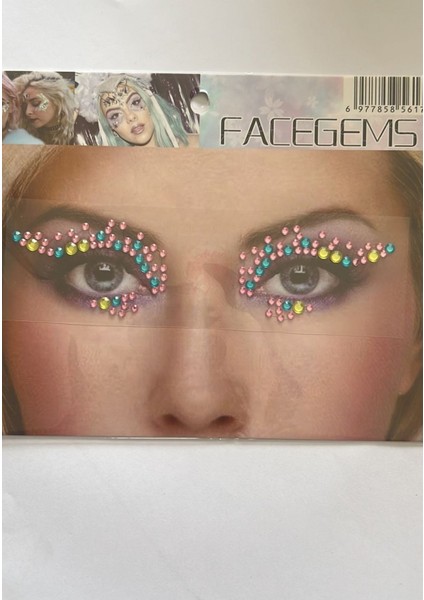 Face Gems Yüz Süsleme Taşı Vücut Kristali Model 26