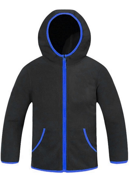 Erkek ve Kız Çocuk Polar Kapüşonlu Fermuarlı Sweatshirt