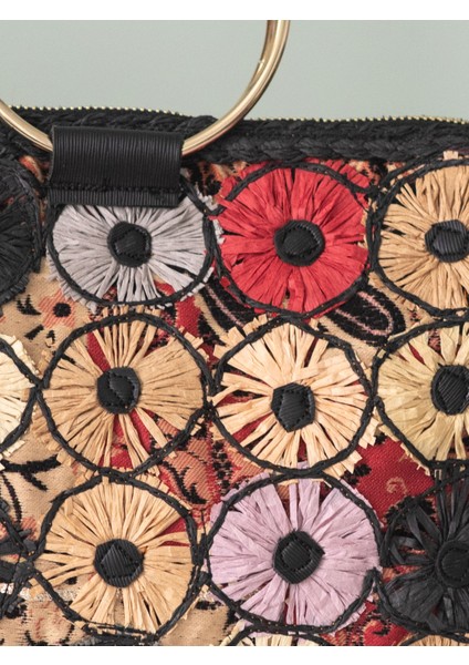 Kadın Çok Renkli Hasır Çapraz Askılı Omuz Çantası fırsatları