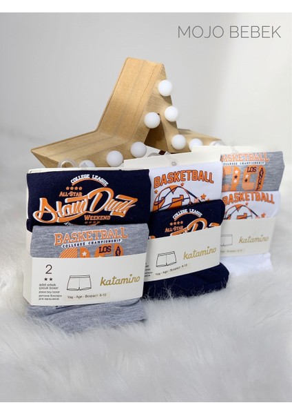 Erkek Çocuk 2'Lİ Boxer Set K128233 Gri fiyatları