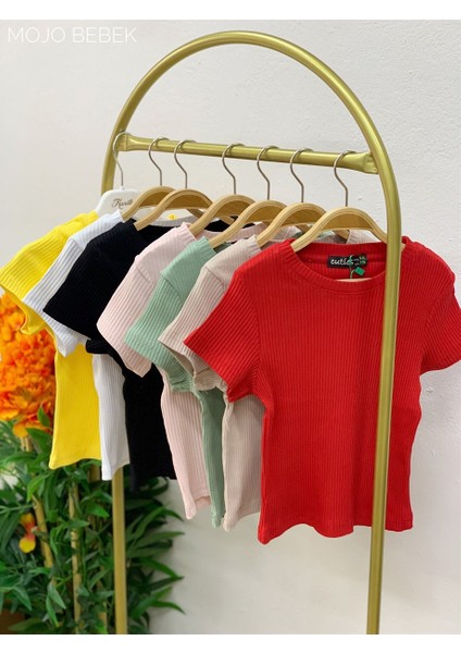 Kız Çocuk 5-14 Yaş Kaşkorse Kısa Kol Body 3130 Sarı modelleri