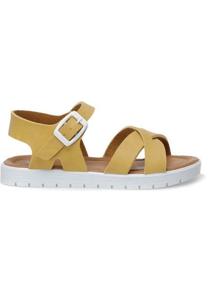 Kız Çocuk Sandalet Sarı Renkli 23 Numara Rahat Kullanım İçin Tasarlandı fiyatları