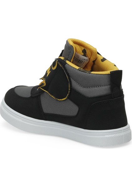 YORKO.F2PR Siyah Erkek Çocuk High Sneaker