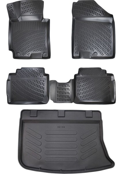 Hyundai I30 2008-2012 3D Havuzlu Paspas+Bagaj Havuzu Seti