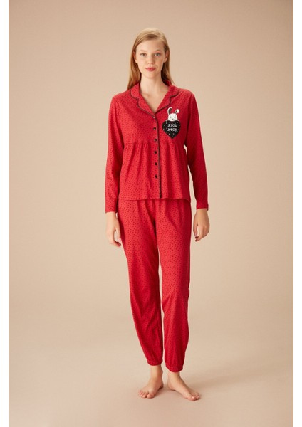 Bunny Pointy Maskülen Pijama Takımı