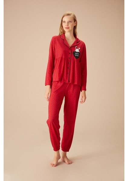 Bunny Pointy Maskülen Pijama Takımı modelleri