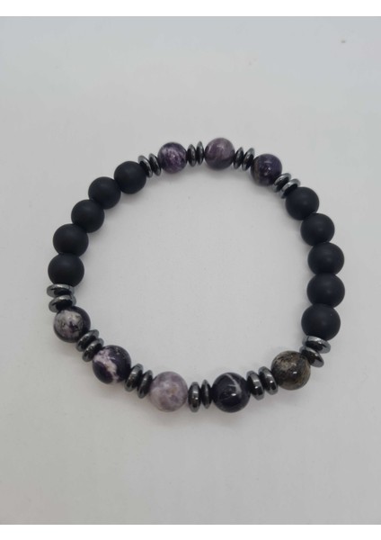 Shungite, Hematit, Oniks Doğal Taş Bileklik Tasarım fiyatları