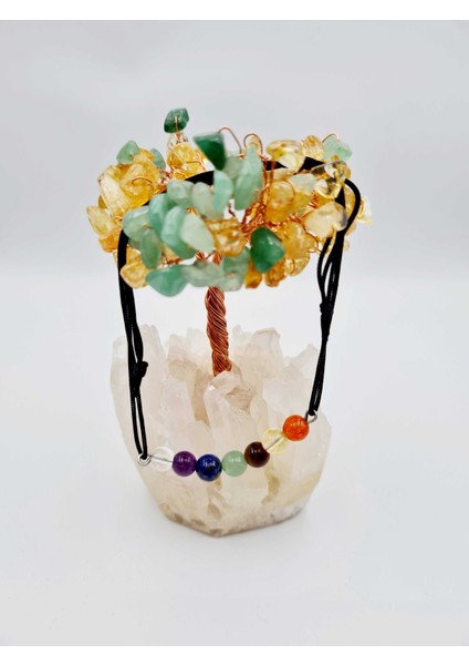 Doğal 7 Çakra Bilekliği Kristal Kuvars, Ametist, Lapis Lazuli, Aventurin, Kaplan Gözü, Sitrin, Akik fiyatları