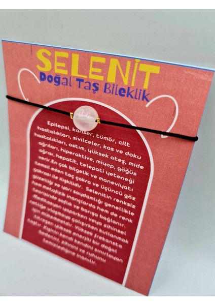 Selenit Doğal Taş Bileklik fiyatları