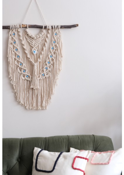 Makrome Boncuklu Duvar Süsü - Secundo