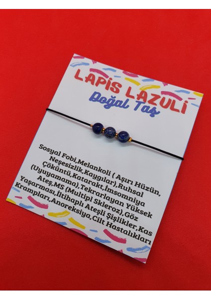 Lapis Taşı Doğal Taş Bileklik