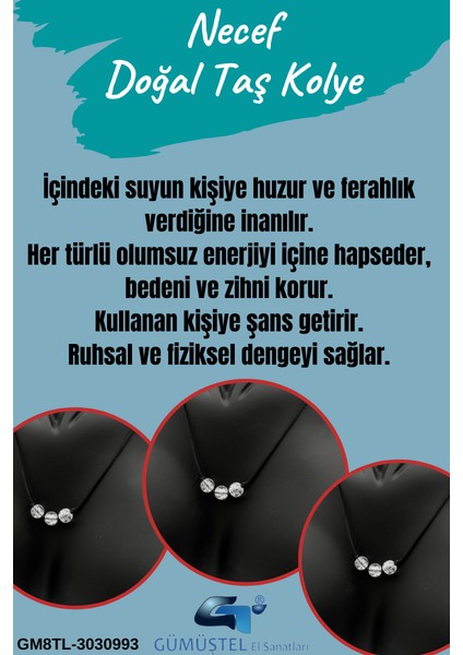Necef Doğal Taş Kolye fiyatları