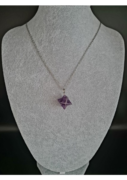 Ametist Doğal Taş Kolye Kesim fırsatları