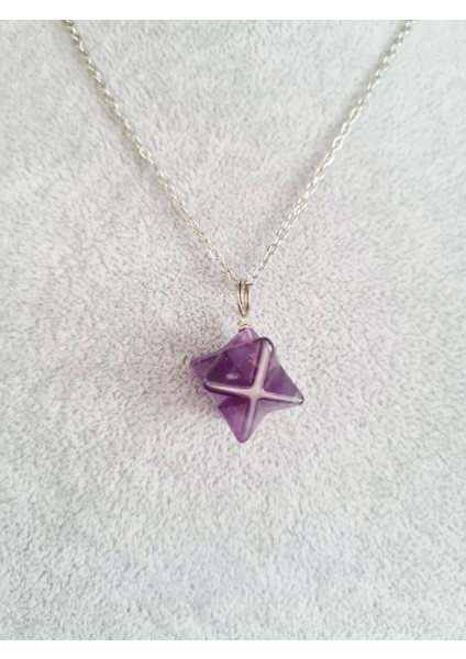 Ametist Doğal Taş Kolye Kesim indirimleri