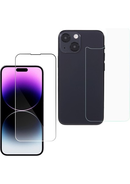 iPhone 14 Plus Ekran Koruyucu Nano Ön Arka