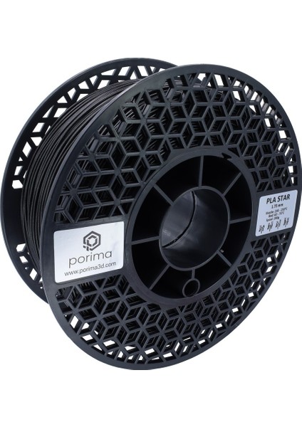 Pla Star Filament - 1.75MM Siyah RAL9005 1kg