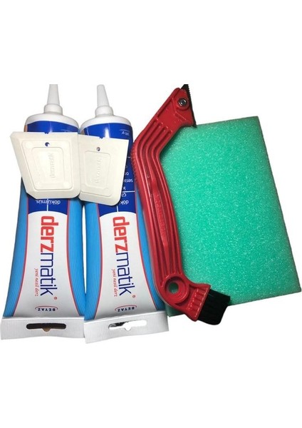 Gaga Uçlu Beyaz 380 Gr. 2'li + Derz Kazıyıcı+ Derz Süngeri