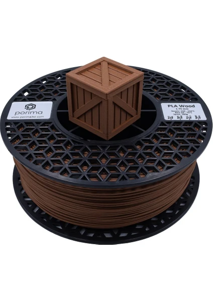 Pla Wood Filament - 1.75MM Walnut (Ceviz) 1kg