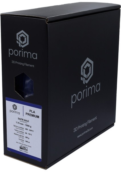 Pla Premium Filament - 1.75MM Safir Mavi 1kg