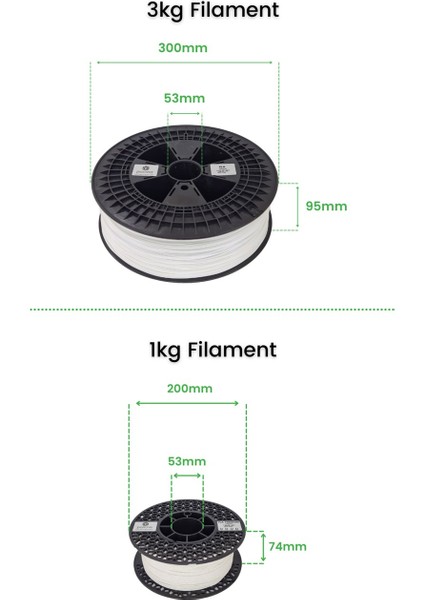 Petg Filament - 1.75MM Gümüş RAL7046 3kg