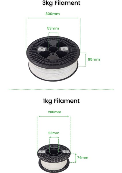 Pla Filament - 1.75MM Sarı RAL1023 3kg