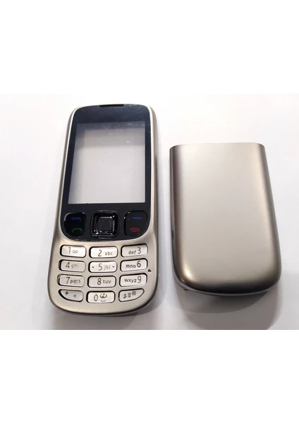 Nokia 6303 Kapak Uyumlu Metal Tuş Takımı Gri