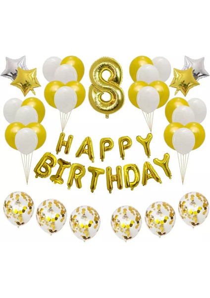 8 Yaş Mutlu Doğum Günü Seti