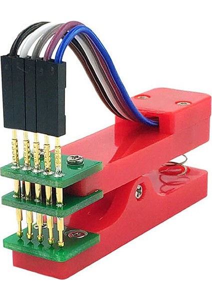 5 Pin Programlama Aparatı 2.54MM Pogo Pin Yaylı Mandal Klips Seri Üretim Entegre