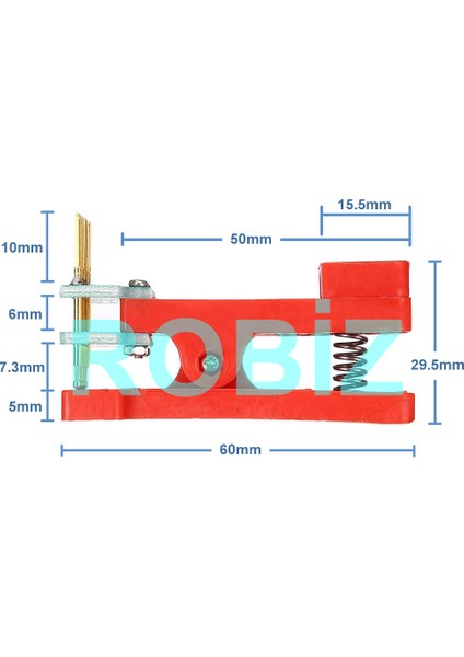 5 Pin Programlama Aparatı 2.54MM Pogo Pin Yaylı Mandal Klips Seri Üretim Entegre