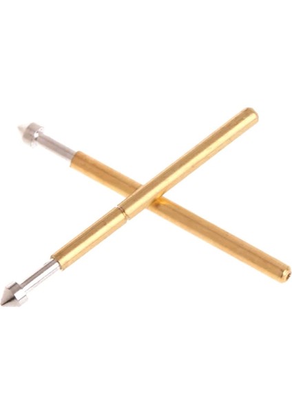 Pogo Pin P75-E2 100 Adet Set Altın Kaplama Yaylı Test Probu Pim 1.3mm