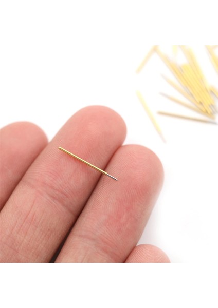 Pogo Pin P50-B1 100 Adet Set Altın Kaplama Yaylı Test Probu Pim 3A 0.5mm