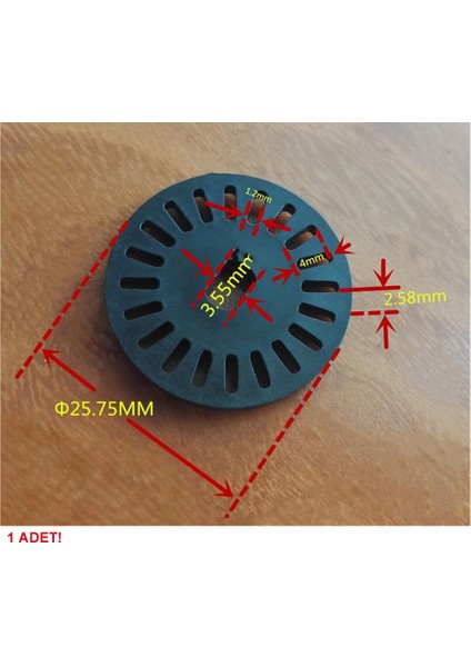 Kod Disk Plastik 20 Göz Motor Hız Rpm Mesafe Ölçme Algılayıcı Sensör Infrared