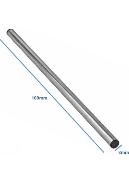 Çelik Sensör Başlığı 8X100MM Kılıf Sıcaklık Isı Sensör Kutusu Metal Tüp Boru