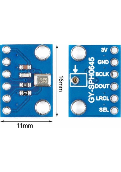 SPH0645 I2S Mems Mikrofon Modülü Ses Algılayıcı 20Hz / 10KHZ Dijital Iıs Çok Yönlü