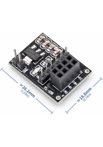 NRF24L01 Adaptör Kart NRF24L01+PA+LNA 8 Pin Dönüştürücü Devre 12V