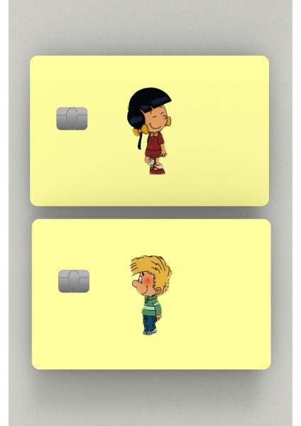2'li Cedri&chen Kredi Kartı & Akbil Sticker Kaplama Etiket