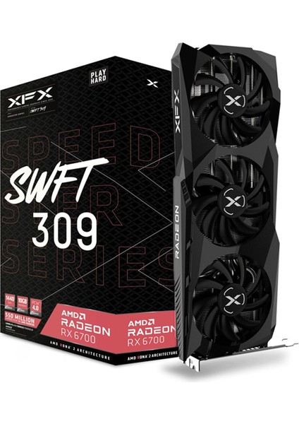 Xfx Speedster Swft 309 Rx 6700 Core RX-67XLKWFDV 160 Bitgddr6 10 GB Ekran Kartı