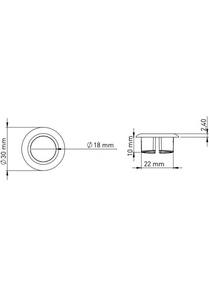 Iz Yapı Lavabo Yüzüğü A Tipi Krom