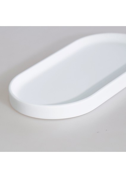 Victoria Oval Tepsi Küçük Beyaz modelleri