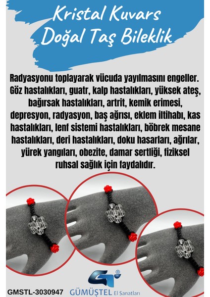 Kristal Kuvars Doğal Taş Bileklik Asansörlü Kilit Sistemi Aaa Kalite El Yapımı Bileklik 6mm fiyatları